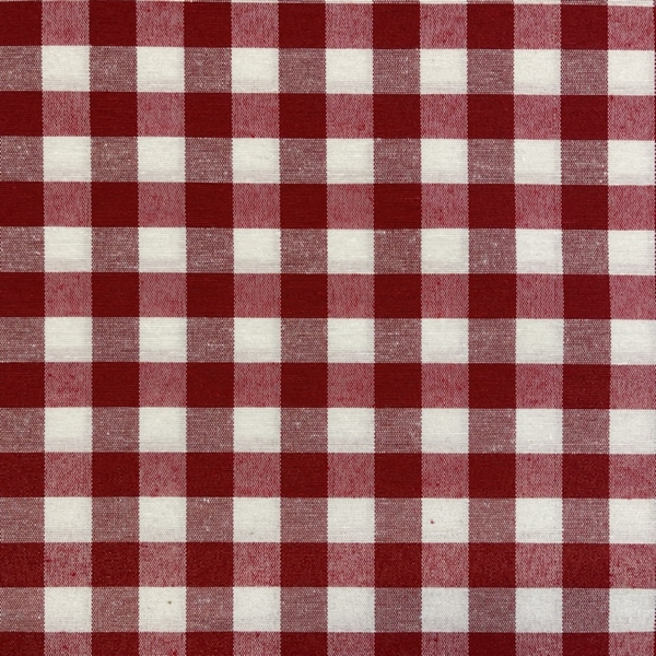TISSU CARREAU NORMAND BLANC ROUGE