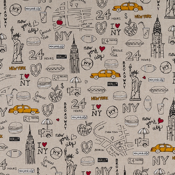TISSU TOILE ASPECT LIN  NEW YORK