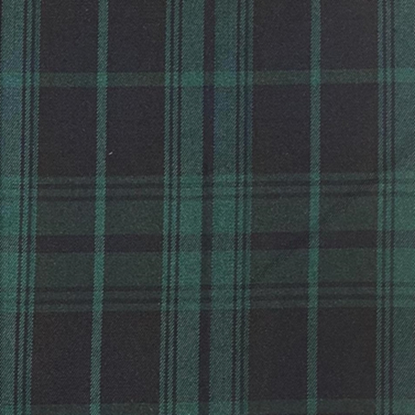 TISSU GABARDINE ECOSSAISE MARINE VERT