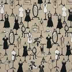 TISSU TOILE PALACE ENDUITE IMPRIMEE DRESSING