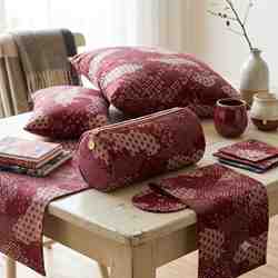 TISSU MFTA COTON ENDUIT SHOGUN ROUGE