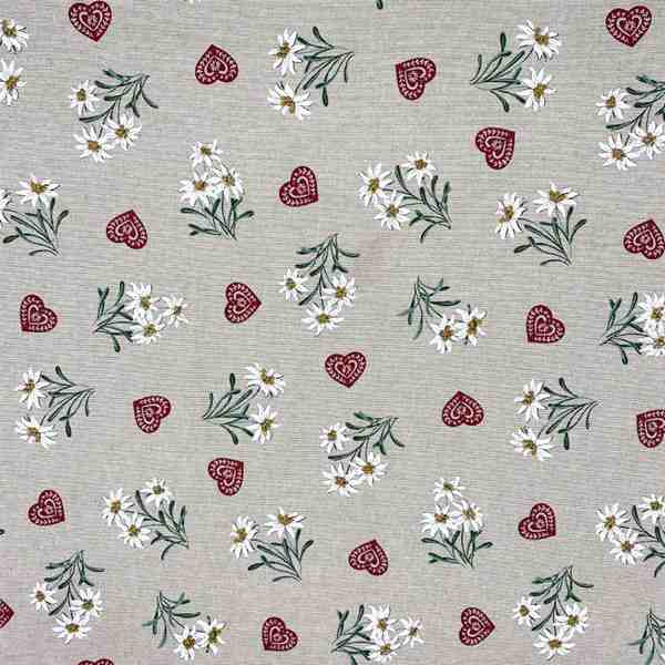 TOILE ASPECT LIN EDELWEISS