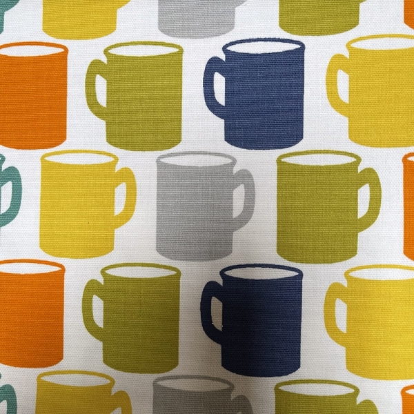 TISSU AMEUBLEMENT COTON  MUG MULTICOLORE