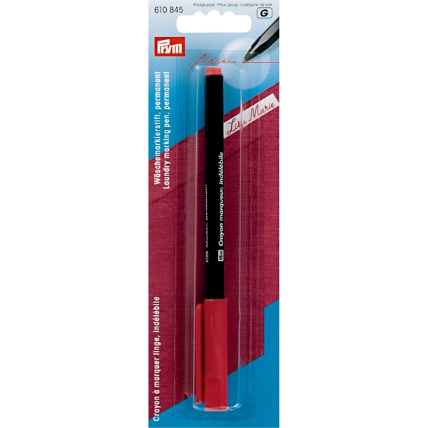 Crayon à marquer linge indélébile rouge