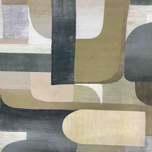 TISSU VELOURS IMPRIMÉ GÉOMÉTRIQUE