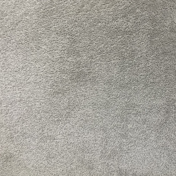 TISSU EPONGE COTON BIO GRIS CLAIR OEKOTEX