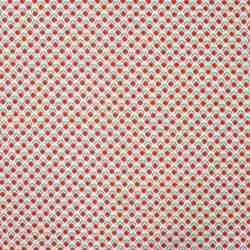 TISSU COTON IMPRIMÉ MOTIF FLEURI RÉTRO