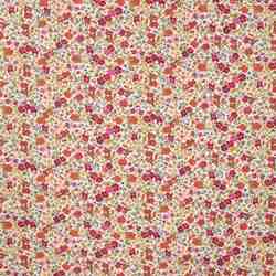 TISSU VOILE DE COTON DIGITAL SEMIS ORANGE SAUMON