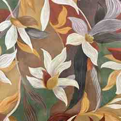 TISSU VELOURS IMPRIMÉ FLORAL