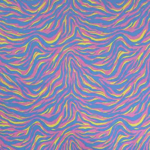 TISSU COTON IMPRIMÉ ONDULÉ MULTICOLORE