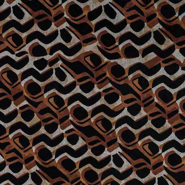 TISSU GRAPHIQUE MARRON BEIGE