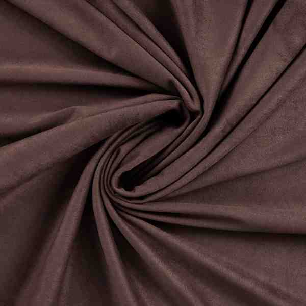 TISSU SUEDE MISTRAL MARRON
