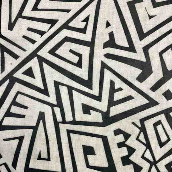 TISSU MODERNE VELOURS IMPRIMÉ GRAPHIQUE