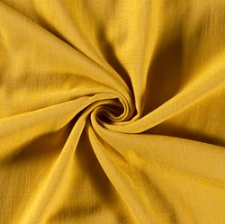 TISSU TOILE FLUIDE VISCOSE LIN JAUNE MAIS