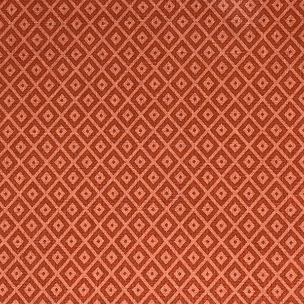 TISSU COTON LOSANGE TERRACOTTA 