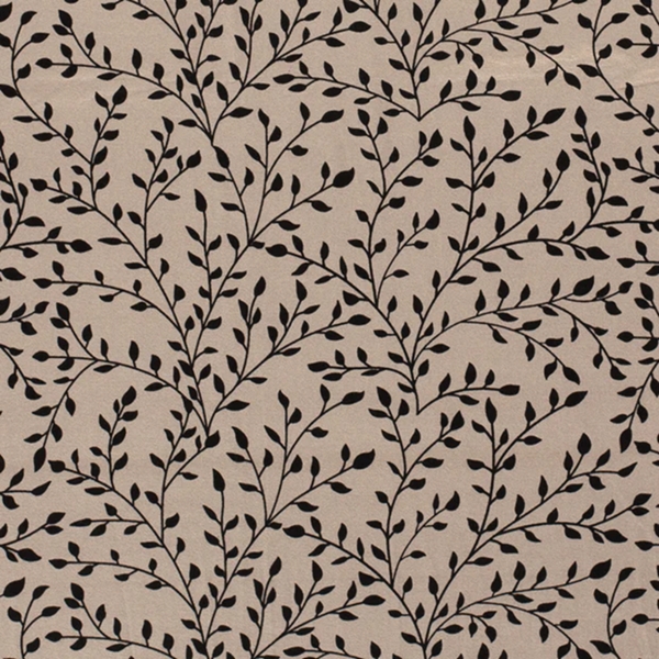 TISSU JERSEY VISCOSE BRANCHE LIN NOIR