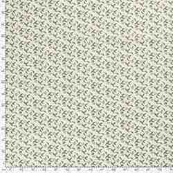 TISSU NOEL COTON HOUX CHAMPETRE NATUREL