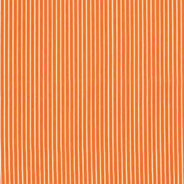 TISSU COTON IMPRIME RAYURE ORANGE