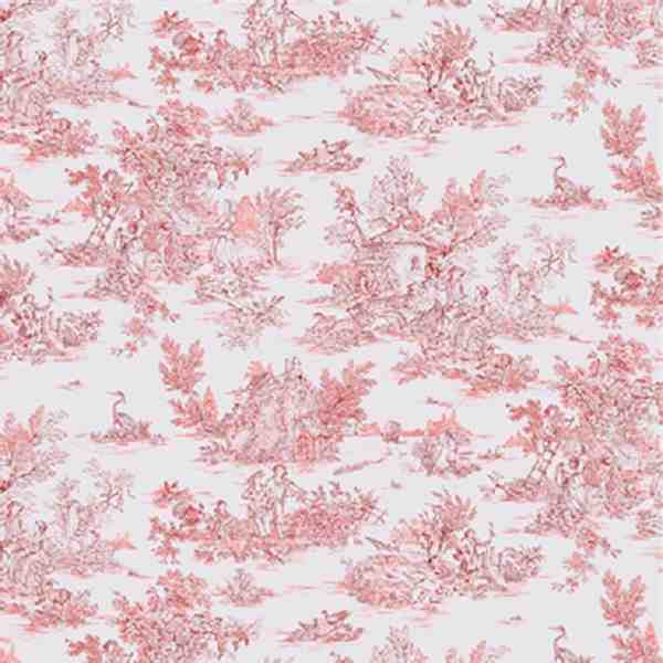 TISSU COTON RENFORCE MINI PASTORALE ROUGE