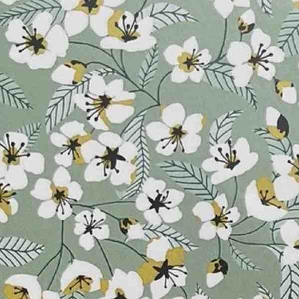 TISSU MFTA COTON MIYU VERT D EAU