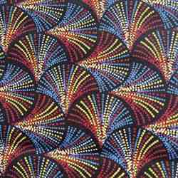 TISSU MFTA COTON PLUME BLEU ROUGE