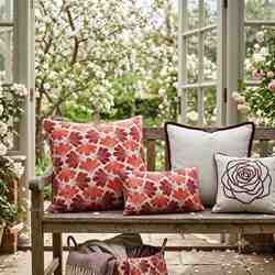 TISSU MFTA COTON FEUILLE AMANDA ORANGE
