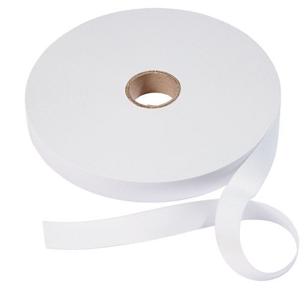 Ruban élastique souple 30 mm blanc