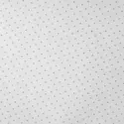 TISSU JERSEY COTON BLANC ÉTOILES BEIGE