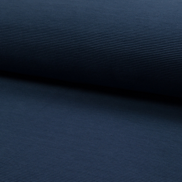 TISSU JERSEY OTTOMAN BLEU MARINE