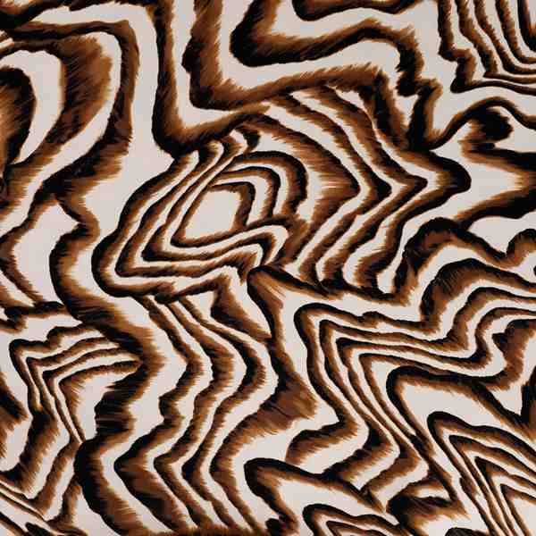 TISSU VISCOSE ZEBRE MARRON