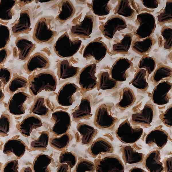 TISSU SATIN DE VISCOSE CERCLE BEIGE