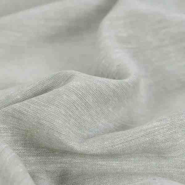 TISSU LIN COTON VISCOSE UNI VERT AMANDE