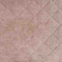 TISSU VELOURS TAUPE MATELASSE ENVERS NATUREL