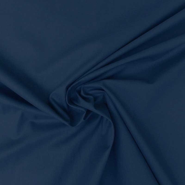 TISSU COTON TOILE A DRAP BLEU MARINE OEKOTEX