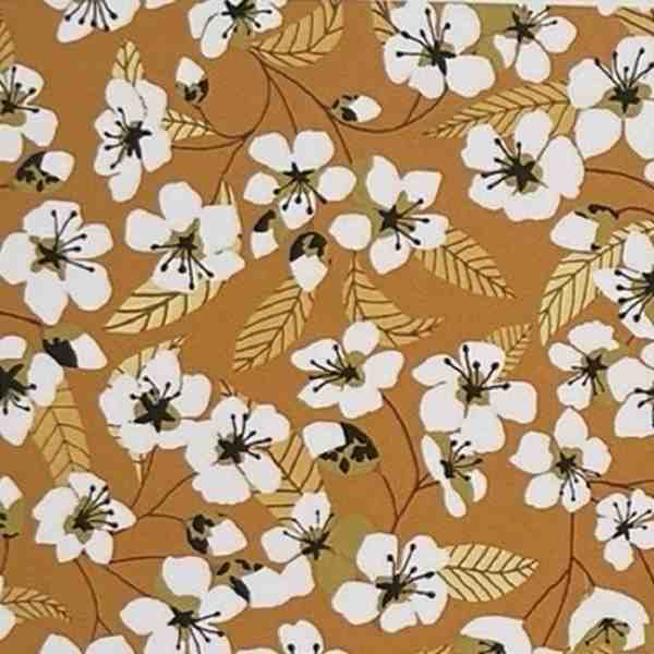 TISSU MFTA COTON MIYU JAUNE CURRY