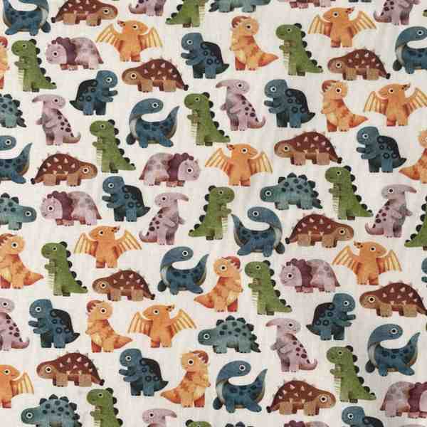 COTON IMPRIME LES DINOSAURES 