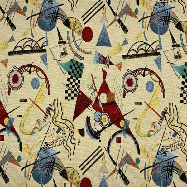 TISSU JACQUARD VASSILY GRAPHIQUE MULTICOLORE 