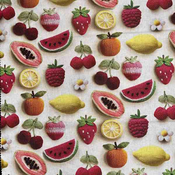 TISSU COTON SMOOTHIE MULTICOLORE