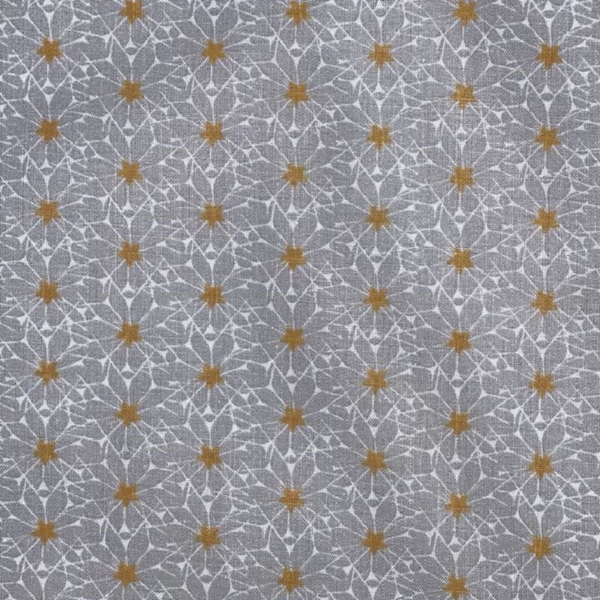 COUPON COTON ETOILE JAUNE 1M50 X 1M40