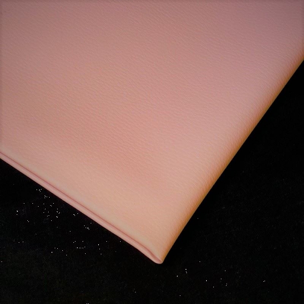 COUPON FAUX CUIR ROSE 50X69CM