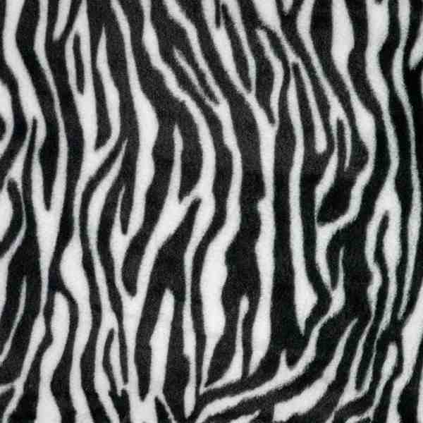 TISSU FAUSSE FOURRURE ZEBRE