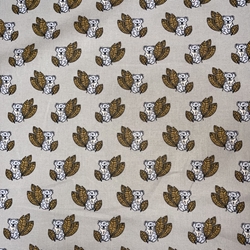 TISSU COTON KOALA BEIGE 