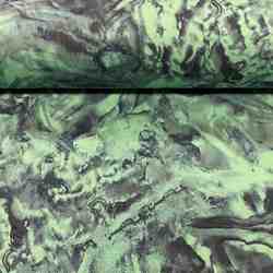 TISSU SATIN COTON MARBRE VERT