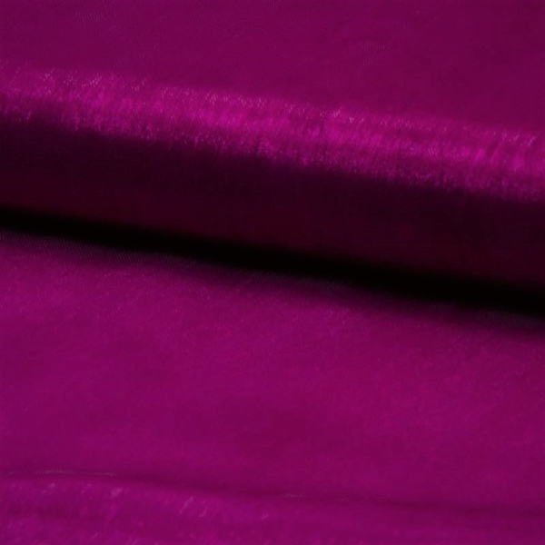 TISSU ORGANZA AUBERGINE