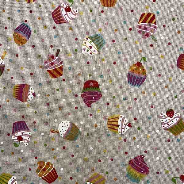TISSU TOILE ASPECT LIN GATEAU ANGLAIS CUPCAKE