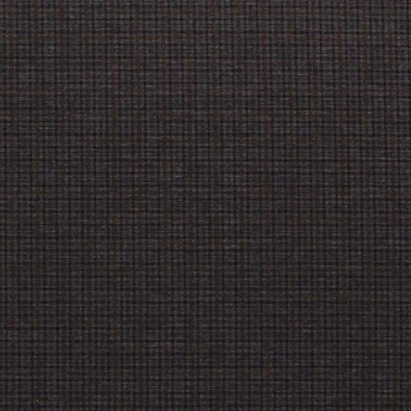 TISSU MILANO PETIT CARREAU GRIS OCRE