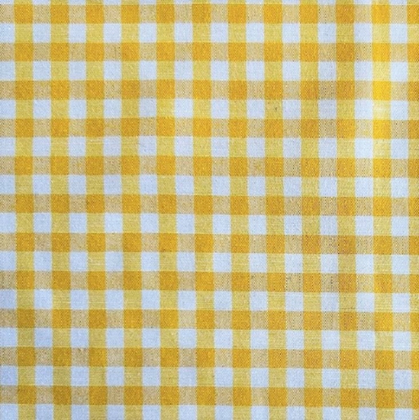 TISSU VICHY JAUNE BLANC 
