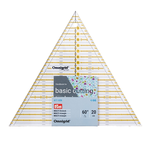 Règle Patchwork triangle Multi 20 cm Omnigrid