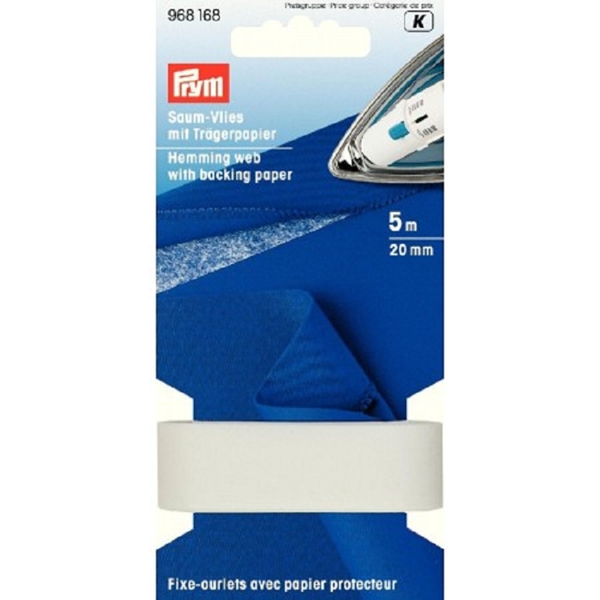 Fixe-ourlets avec papier protecteur 20 mm blanc