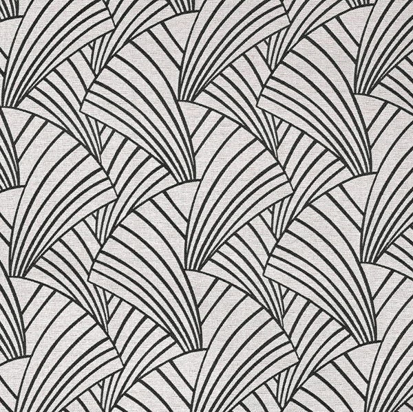 JACQUARD EVENTAIL ARDECO NOIR